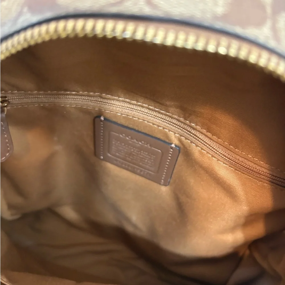 Coach Brown and Cream Backpack - Picture 8 of 16